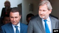 Nikola Gruevski i Johanes Ham u Briselu 10. juna 2015