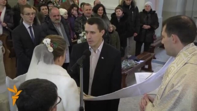 Севярынец ажаніўся. Фрагмэнты шлюбнай цырымоніі