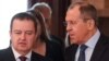 Ministri i Jashtëm i Rusisë, Sergei Lavrov dhe ministri i Jashtëm i Serbisë, Ivica Daçiq