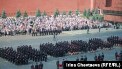 Торжественный марш выпускников Московского университета МВД РФ, Красная площадь, 14 июля 2012 года