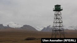  Наблюдательная вышка на границе Кыргызстана с Китаем в Иссык-Кульской области
