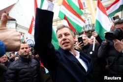 Лідер угорської опозиційної партії «Тиса» Петер Мадьяр. Угорщина, 15 листопада 2025 року