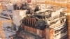 Разрушенный взрывом четвертый блок Чернобыльской электростанции
