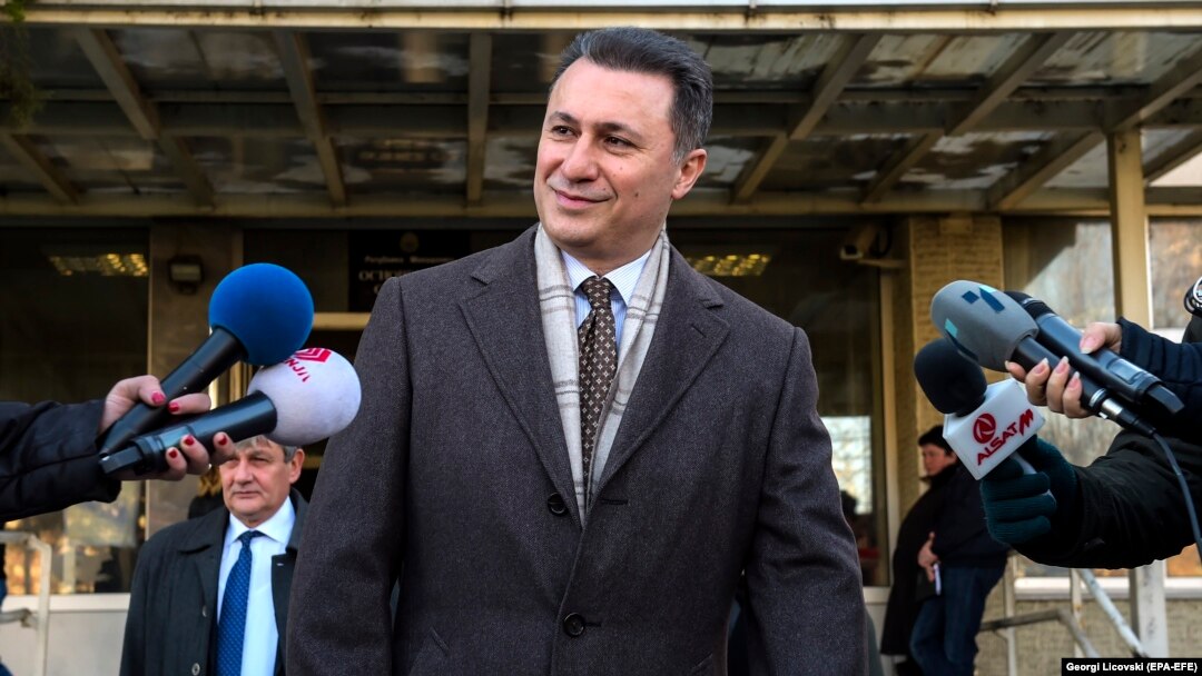 Nikola Gruevski ispred suda u Skoplju