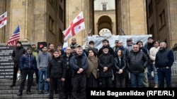 Молчаливая акция в память о Темирлане Мачаликашвили в Тбилиси, 26 декабря 2018 г.