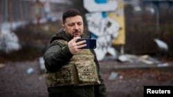 Зяленскі на ўезьдзе ў Купянск