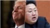 U.S. President Donald Trump (left) and North Korean leader Kim Jong Un