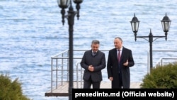 Igor Dodon și Vadim Krasnoselski, la Holercani, 30 martie 2017