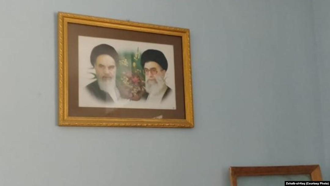 The official sent RFE/RL photos that he said were taken in two classrooms and showed portraits of Ayatollah Rohullah Khomeini, the founder of the Islamic Republic of Iran, and current Supreme Leader Ali Khamenei.
