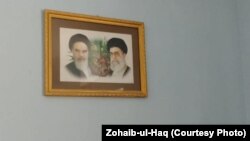 The official sent RFE/RL photos that he said were taken in two classrooms and showed portraits of Ayatollah Rohullah Khomeini, the founder of the Islamic Republic of Iran, and current Supreme Leader Ali Khamenei.