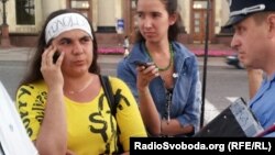 Жанна Титаренко на початку голодування