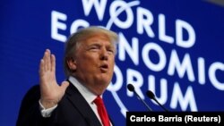Дональд Трамп на зборах Всесвітнього економічного форум у Давосі, 26 січня 2018 року 