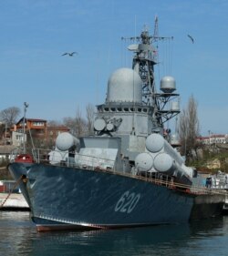 Малый ракетный корабль «Штиль» в Севастопольской бухте, март 2014 года