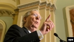 U.S. Senate Majority Leader Republican Mitch McConnell (file photo)