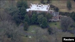 The Russian Embassy's compound in Centreville, Maryland, is pictured in this still image taken on December 30, 2016, from NBC4/WRC-TV helicopter video footage.