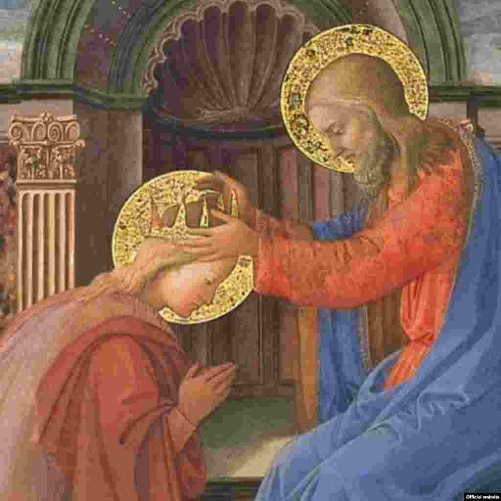 Filippo Lippi, Incoronarea Fecioarei - Musei Vaticani (detaliu)