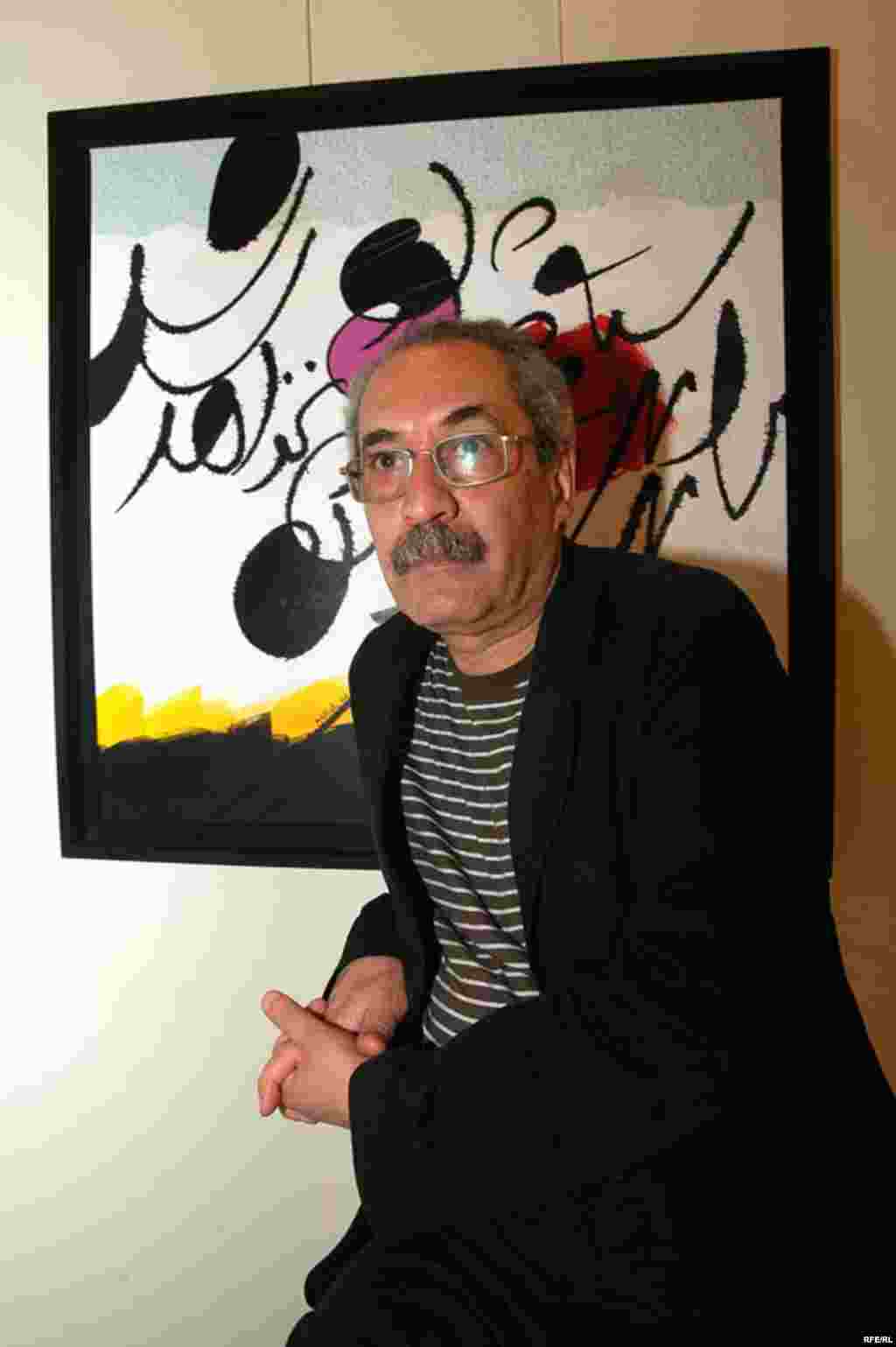 Iran/UEA -- Ebrahim Haghighi, Iranian Artist who has a exhibition in Dubai right now, 17Jun2008