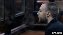 British citizen Jack Shepherd at a court hearing in Tbilisi last month. 