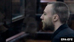 British citizen Jack Shepherd at his extradition hearing in Tbilisi on March 26. 