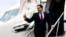 US Secretary of State Marco Rubio boards his plane at the end of a visit to Italy and the Vatican on May 8. 