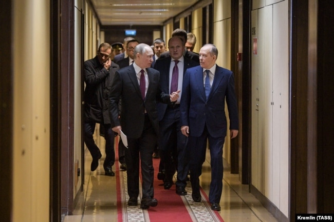 Vladimir Putin dhe shefi i FSB-së, Alexander Bortnikov
