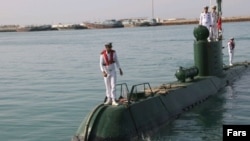 Tehran has claimed that a cruise missile was launched from one of the Iranian Navy's Ghadir-class submarines. (file photo)