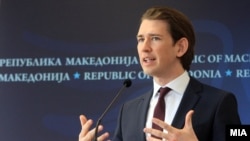 Austrian Foreign Minister, Sebastian Kurz.