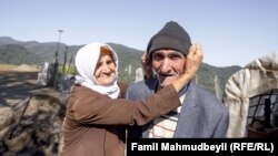 Ninety-year-old Bahman Lamazrur and his wife Qirdanoz Nuspar say they have nothing but their love.