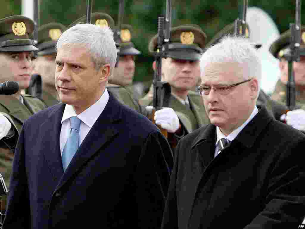 Hrvatska - Predsjednici Srbije i Hrvatske, Boris Tadić i Ivo Josipović, u Zagrebu, 24.11.2010.