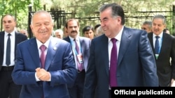 Ислам Каримов и Эмомали Рахмон. Ташкент, 23 июня 2016 г. 