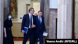  Predsednik Srbije Aleksandar Vučić i član Predsedništva BiH Milorad Dodik, Beograd, 26. avgust 2020. 