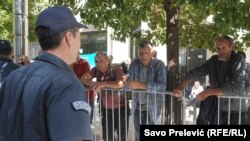 Protest radnika Metalca, Podgorica, 2014.