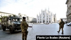 Pamje nga qyteti Milano në Itali.