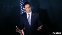 US Secretary of State Marco Rubio speaks during a press conference on the sidelines of the Association of Southeast Asian Nations (ASEAN) Foreign Ministers' Meeting in the Philippines on July 22.