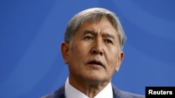 Kyrgyz President Almazbek Atambaev (file photo)