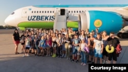 Украинские дети, прибывшие в Узбекистан на отдых и оздоровление. Архивное фото с сайта посольства Украины в Ташкенте