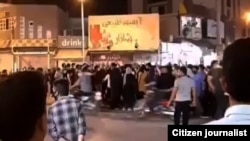 Protests in the city of Behbahan on July 16.