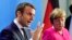 German Chancellor Angela Merkel and French President Emmanuel Macron (file photo)