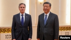 وزیر خارجه ایالات متحده در دیدار با رئیس جمهور چین 