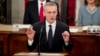 NATO Secretary-General Jens Stoltenberg addresses a joint meeting of Congress on Capitol Hill in Washington on April 3.