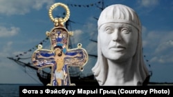 Ілюстрацыйны каляж з старонкі Марыі Грыц у фэйсбуку