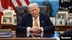 Președintele SUA, Donald Trump, în Biroul Oval de la Casa Albă.