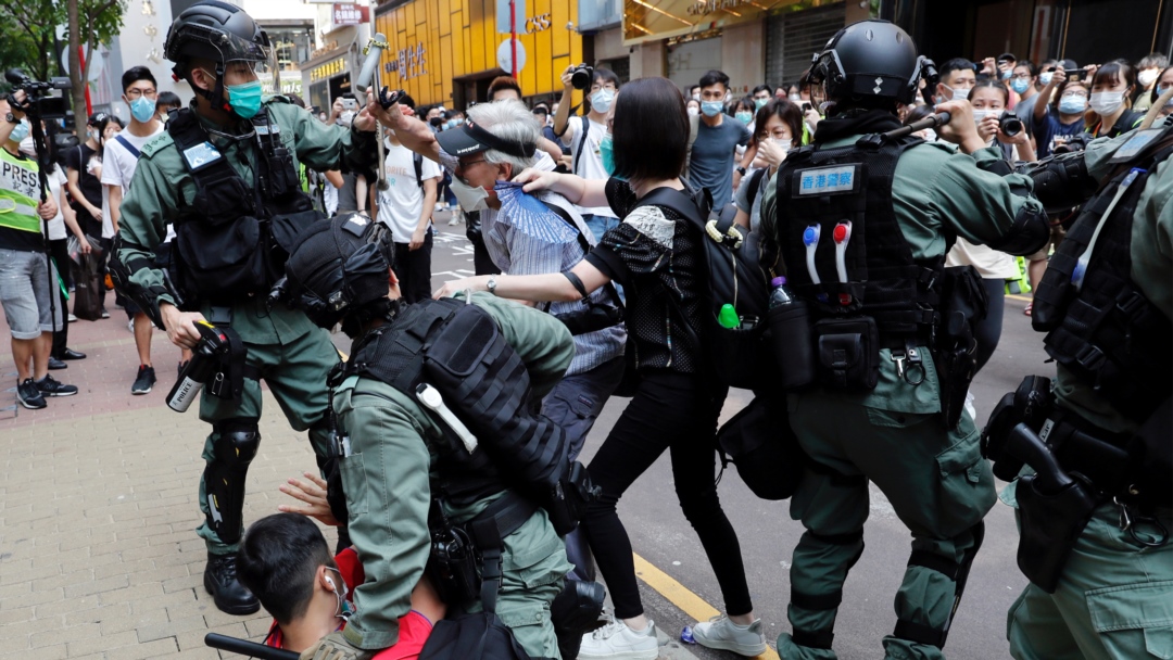 Demonstracije u Hong Kongu protiv kineskog zakona o nacionalnoj bezbednosti, 28. maj 2020.