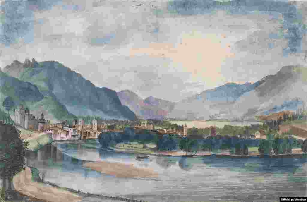 Trento văzut dinspre nord, c.1495/1500 (Muzeul de Artă din Bremen)