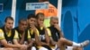 Игрок "Зенита" и сборной Бразилии Халк (третий слева)