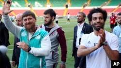 Рамзан Кадыров и Мохамед Салах