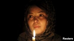 Учасниця ходи пам’яті вбитих хазарейців у Кабулі