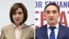 Moldovan President Maia Sandu (left) and pro-Russian presidential candidate Alexandr Stoianoglo (combo photo) 