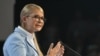 Yulia Tymoshenko delivers a speech during a national forum in Kyiv on June 15.