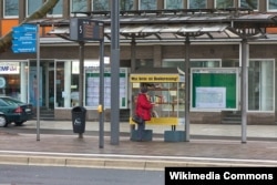 Автобусний термінал в місті Ашаффенбург, 21 січня 2012 року